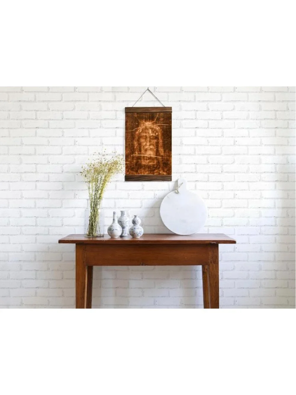 Jesus Face Shroud Canvas Print - Framed Christian Wall Art - Spiritual Gift